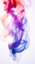Ethereal Emotions: Vibrant Smoke Swirls in Symmetrical Composition Royalty Free Stock Photo