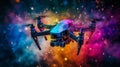 Vibrant Drone Explosions: A Colorful Photoshoot with Sony A9