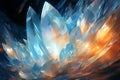 Luminescent moonstone crystals, radiating with otherworldly energy - Generative AI