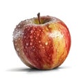 Captivating Realism: Apples on a Clean White Background