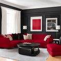 Captivating Red Sofa: Adding a Bold Statement to Your Modern Living Room