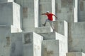 Urban Artistry: Abstract Patterns in Parkour Performances