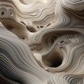 Captivating Sculptures: Digitally Enhanced Organic Formations With Eroded Interiors