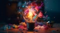 Vibrant Explosions: A Sony A9 & 35mm Lens Captures Bulb Shots with Studio & Volumetric Lighting - An Award-Winning Masterpiece!