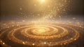 Captivating spiral design with shining light in the background creating an ethereal atmosphere