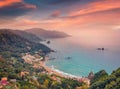 Captivating spring view of Pelekas beach