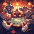 Animal Gamblers in a Floating Casino