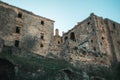 Abandoned Ruins in Craco, Italy Royalty Free Stock Photo