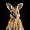 Captivating Studio Portrait Of A Kangaroo On Isolated Background