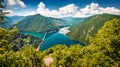 Captivating summer view of Pivsko lake. Amazing morning scene of canyon of Piva river, Pluzine town location, Montenegro, Europe.