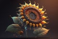 Hyper-detailed Sunflower: A Stunning Composition in Unreal Engine 5