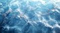 Captivating Surface of Bubbles in Blue Tranquil Water Royalty Free Stock Photo
