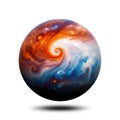 Captivating swirls of a celestial body Royalty Free Stock Photo