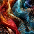Captivating Threads: A Macro Showcase of Mesmerizing Textile