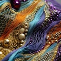 Captivating Threads: A Macro Showcase of Mesmerizing Textile
