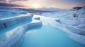 Captivating Tundra Photography Of Pamukkale Basin In Turkiye