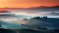 Captivating Tuscany Sunrise: A Stunning Long Exposure Landscape