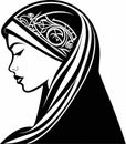 Muslim Hijab Vector Illustration
