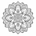 Free Printable Mandala Flower Coloring Pages - Serene Solitude