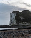 Captivating vertical view of the White Cliffs of Dover, a stunning coastal landmark in England