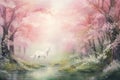 Whimsical Forest Dreams: Watercolor Enchantment