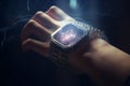 Revolutionizing Wearables: Blockchain-Enabled Smartwatch Captured in Stunning Hyper Realistic Photography