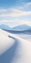 Captivating White Sand Dunes In A Majestic Desert Landscape