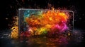 Vibrant Smartphone Shoot: Stunning Explosive Images with Sony A9 and 35mm Lens