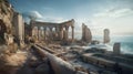 Generative AI, Ancient Ruins: Combine landscapes with historical element