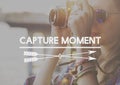 Capture Collect Moments Not Things Experience Concept