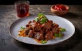 Capture the essence of Beef Rendang in a mouthwatering food photography shot