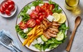 Capture the essence of Cobb Salad in a mouthwatering food photography shot