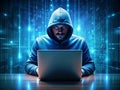 Capture the essence of cybersecurity with this icon depicting a hacker