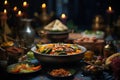 Capture the essence of Eid feasts and the. Generative ai Royalty Free Stock Photo