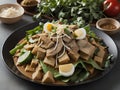 Capture the essence of Gado-Gado in a mouthwatering food photography shot