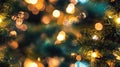 Enchanting Christmas Tree Lights: Festive Bokeh Texture Close-Up for Holiday Cheer and Winter Magic.