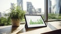 Modern Investment Strategies on Tablet: A Visual Guide Royalty Free Stock Photo