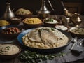 Capture the essence of Mansaf in a mouthwatering food photography shot