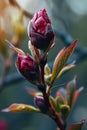 illustrating the unfolding of buds