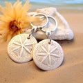 Beachy Keepsakes: Sand Dollar Keychains