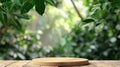 Wooden Table Top With Blurry Background, Simple and Informative Image