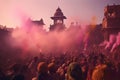 Capture the excitement of Holi processions with Royalty Free Stock Photo