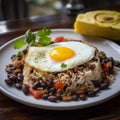 Nicaraguan Gallo Pinto: Filling and Satisfying Rice and Beans with Fried Plantains and Egg