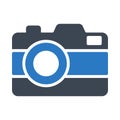 Capture glyph color vector icon Royalty Free Stock Photo