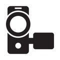 Capture glyph flat vector icon Royalty Free Stock Photo
