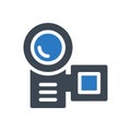 Capture vector glyph color  icon Royalty Free Stock Photo