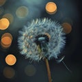 Dandelion Delight: Magnify Nature\'s Splendor with a Ripe Close-up Royalty Free Stock Photo