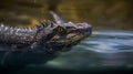 Bald Fairy Dragon Diving through Water: Close-up with Motion Blur - Amazing Nature Photo, Generative AI