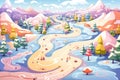 Ski Trail Patterns - Generative AI