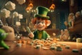 Capture the playfulness of St Patricks Daythemed Royalty Free Stock Photo